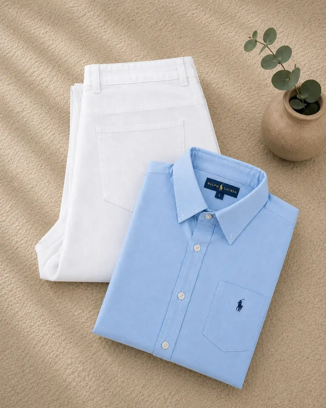 Men’s Formal Shirt & Denim Jeans Combo | Premium Sky Blue Casual Shirt with Grey Jeans for Men